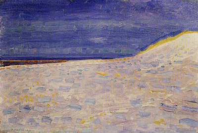 Beach with One Pier at Domburg Piet Mondrian